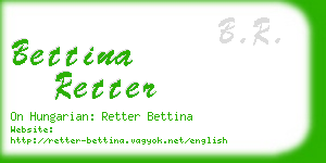bettina retter business card